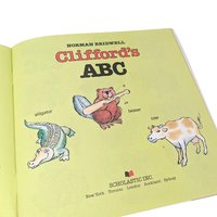 Vintage Clifford the Big Red Dog Book Set, 1980s Scholastic Softcover Pair, Children's ABC and Parade Stories