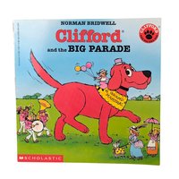 Vintage Clifford the Big Red Dog Book Set, 1980s Scholastic Softcover Pair, Children's ABC and Parade Stories