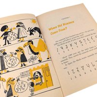 Vintage 1972 Zero to Zillions Number Magic Book Arrow Softcover Illustrated Math for Kids Educational Gift