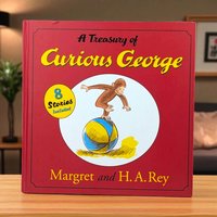 Vintage 2004 Curious George Treasury Hardcover 8 Stories Margret H.A. Rey Illustrated Children's Book Gift for Kids