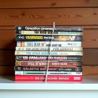 Vintage Sci-Fi Paperback Book Lot, Poul Anderson, Keith Laumer, Greg Bear, Pulp Sci Fi Collection, Instant Library Decor