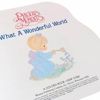 1992 Precious Moments Book, What a Wonderful World Golden Book, Collectible Children's Book, Gift for Nursery