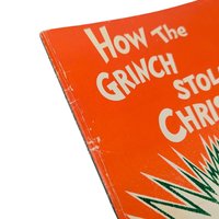 Vintage 1985 How the Grinch Stole Christmas Book, Dr. Seuss Softcover, Holiday Story, Gift for Children