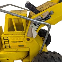 Vintage Yellow Tonka Turbo Diesel Front End Loader Toy, Classic Construction Vehicle, Collector Display, Kids Pretend Play