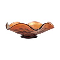 Vintage Fenton Coin Dot Marigold Carnival Glass Bowl | Ruffled Bowl | Iridescent Glass | Collectible Glassware | Home Decor