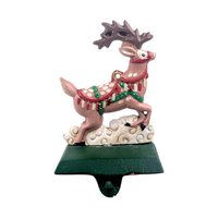 Vintage Cast Iron Reindeer Stocking Holder - Midwest of Cannon Falls Christmas Decor