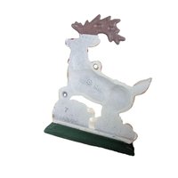 Vintage Cast Iron Reindeer Stocking Holder - Midwest of Cannon Falls Christmas Decor