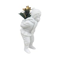 Vintage Dept 56 Skating Figurines: Bisque Porcelain Winter Decor