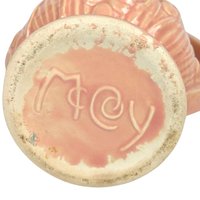 Vintage McCoy Pink Grape Pitcher: 9" Ceramic Vase, Mid-Century Decor