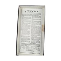 Vintage 1953 Scrabble Game: Selchow & Righter, Missing 1 Tile, Instructions Inside Box