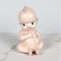 Vintage Ceramic Baby Talcum Powder Shaker, Nursery Decor, Baby Room, Collectible Baby Item, Gift for New Parents