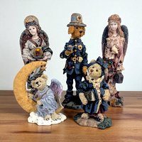 Boyds Bears Figurine Choice, Vintage Resin Bears, Angels, Policeman Bear, Collectible Bears, Gift Set