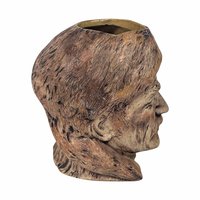 1976 Davy Crockett Ceramic Mug, American Frontier Collectible, Coonskin Cap Portrait Mug