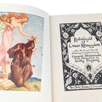 Rubaiyat Omar Khayyam Fitzgerald Pogany Illustrated, Poetry Book, Vintage Literary Gift