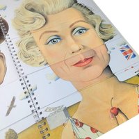 Vintage 1995 Famous Faces Norman Messenger Hardcover Book Princess Diana Caricature Art Gift for Royal Collectors, Unique Coffee Table Book
