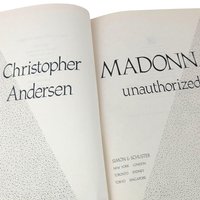 Vintage 1991 Madonna Unauthorized Biography Hardcover Book Christopher Andersen Pop Culture Icon Gift for Music Fans, Celebrity History