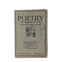 Vintage 1927 Poetry Magazine, Harriet Monroe Editor, Early 20th Century Verse, Literary Collectible, Gift for Poet