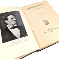 1921 Abraham Lincoln Biography, Lord Charnwood Hardcover, Third Edition History Book, Collectible Americana, Gift for History Buff