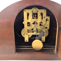 Vintage Seth Thomas Mantel Clock, Wood Case Console Clock, Non-Working Vintage Clock with Key, Home Decor
