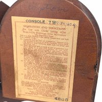 Vintage Seth Thomas Mantel Clock, Wood Case Console Clock, Non-Working Vintage Clock with Key, Home Decor