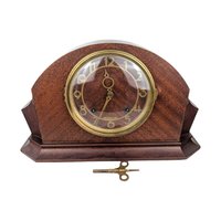 Vintage Seth Thomas Mantel Clock, Wood Case Console Clock, Non-Working Vintage Clock with Key, Home Decor