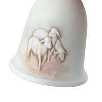 Vintage Homco Nativity Set, Ceramic Christmas Plate and Bell, Religious Holiday Decor, Gift for Christian