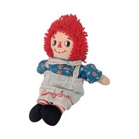 Vintage Applause Raggedy Ann Doll 12 Inch, Classic Cloth Rag Doll with Yarn Hair, Collectible Nursery Toy, Farmhouse Nursery Decor
