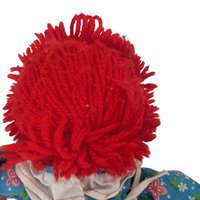 Vintage Applause Raggedy Ann Doll 12 Inch, Classic Cloth Rag Doll with Yarn Hair, Collectible Nursery Toy, Farmhouse Nursery Decor