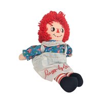 Vintage Applause Raggedy Ann Doll 12 Inch, Classic Cloth Rag Doll with Yarn Hair, Collectible Nursery Toy, Farmhouse Nursery Decor
