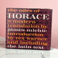 The Odes of Horace Vintage 1963 Hardcover, James Michie Translation with Latin Text, Mid Century Roman Poetry Book, Classic Library Decor