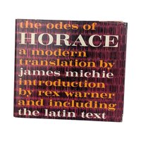 The Odes of Horace Vintage 1963 Hardcover, James Michie Translation with Latin Text, Mid Century Roman Poetry Book, Classic Library Decor