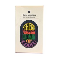 Vintage 1967 Some Limericks by Norman Douglas, Grove Press Hardcover, Humorous Poetry Book with Psychedelic Cover, Funny Gag Gift Book