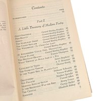Vintage 1946 A Little Treasury of Modern Poetry, Oscar Williams Hardcover, 20th Century Poems Anthology, Classic Scribner's Book Decor