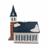1999 Dept 56 Snow Village Wedding Chapel, Porcelain Lighted Collectible, Holiday Village