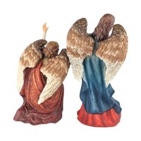1999 Grandeur Noel Porcelain Angel Pair - Vintage Holiday Decor