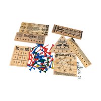 Vintage Chadwick Set of 7 Peg Games, 1980s Wooden Puzzles, Complete Game Set, Family Fun Gift
