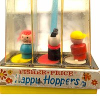 Vintage 1969 Fisher-Price Happy Hoppers Push Toy: Collectible Baby Toy