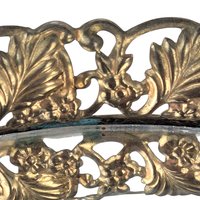 Vintage Oval Filigree Vanity Mirror Tray, Decorative Dresser Tray, Perfume Display, Gift for Her