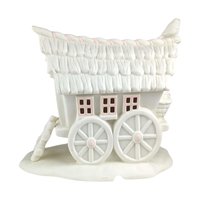 Dept 56 Snowbunnies Easter Wagon and Egg: Springtime Stories Collection Porcelain Figurine Set