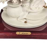 Vintage Capodimonte Maternity Statue by Armani: 1980s Italian Porcelain Art