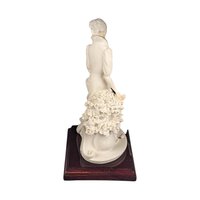 Vintage Capodimonte Maternity Statue by Armani: 1980s Italian Porcelain Art