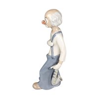 Vintage Cascades Porcelain Clown Figurine: Sad Clown Statue, Made in Spain