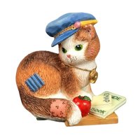 Enesco Calico Kittens Figurines: "Thanks for Guiding Us" & "I'm Lost Without You" With Boxes