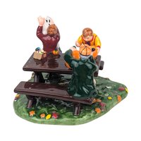 Vintage Dept 56 Snow Village Halloween Figurine Set #54982 With Box