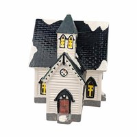 Vintage Dept 56 Snow Village Church: Lighted Christmas Collectible