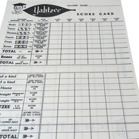 Vintage 1956 Yahtzee Game: Lowe Co. Collectible Dice Game