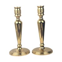 Vintage Baldwin Brass Candlesticks: Mid-Century Modern Taper Candle Holders