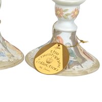 Lefton Christopher Collection Candle Holder Pair: Vintage Nativity Christmas Decor (03430)