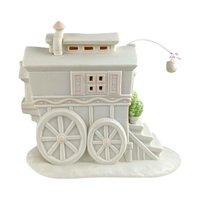 Dept 56 Snowbunnies "My Woodland Wagon": Vintage 1995 Lighted Easter Figurine