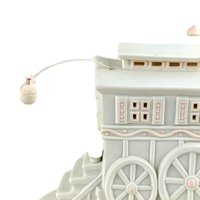 Dept 56 Snowbunnies "My Woodland Wagon": Vintage 1995 Lighted Easter Figurine